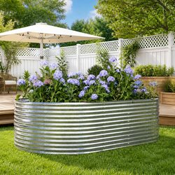 Elevate Your Outdoor Space with a Silver Garden Planter