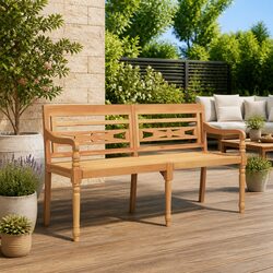 Elegant Wooden Garden Bench 150cm for Outdoor Relaxation