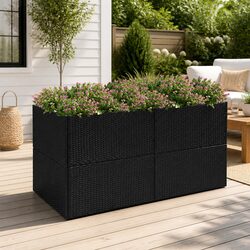 Enhance Your Garden with This Stylish Black Planter Box