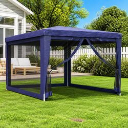 Enhance Your Outdoor Gatherings with This Blue Party Tent