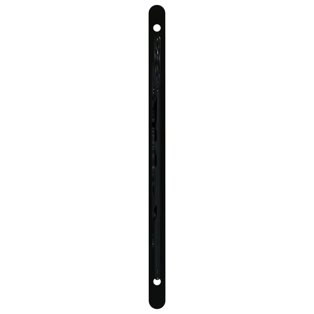 Hanging Basket Brackets 4 Piece Black Steel Durable Weather Resistant Garden Patio