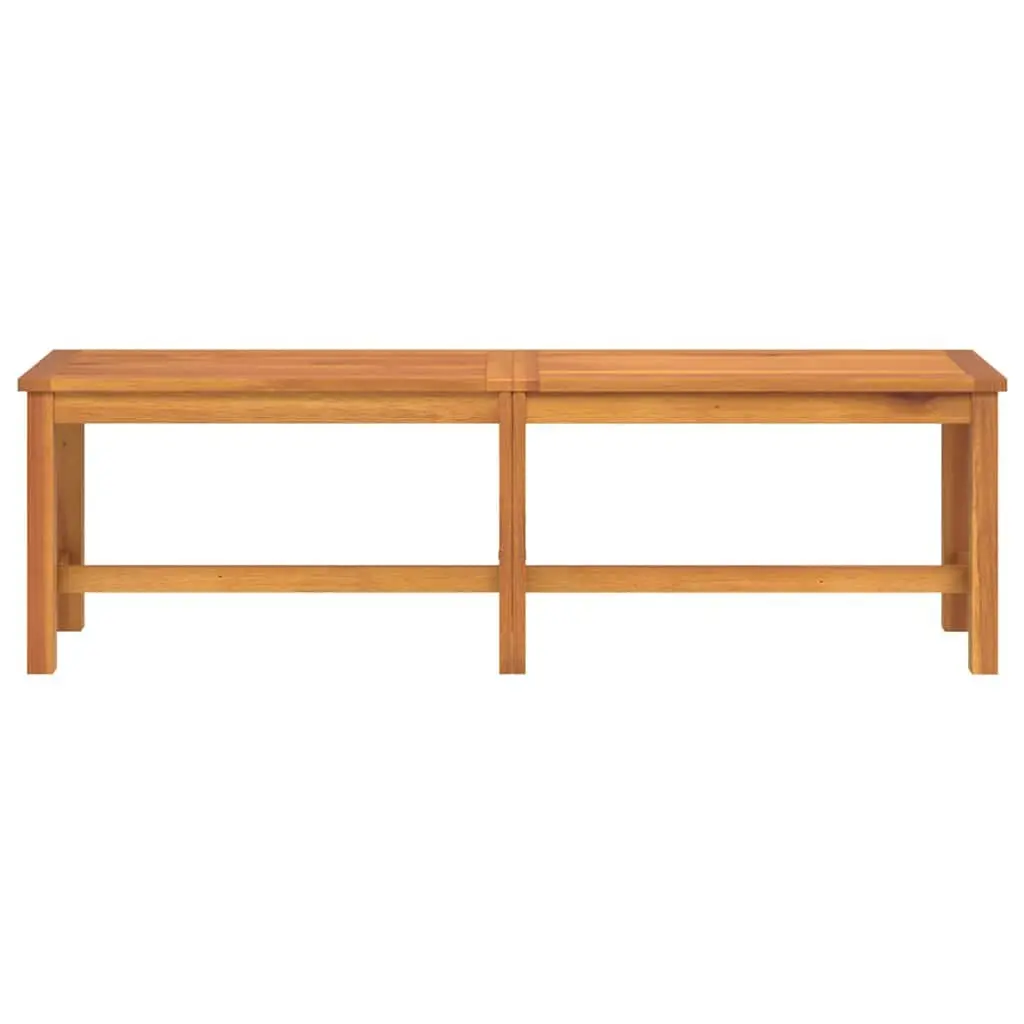 Garden Bench 150x35x45 cm Solid Acacia Wood Sturdy Frame Outdoor Indoor Seating Brown