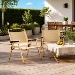 Enhance Your Outdoor Space with These Beige Camping Chairs