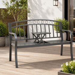 Enhance Your Outdoor Space with Grey Garden Bench and Table