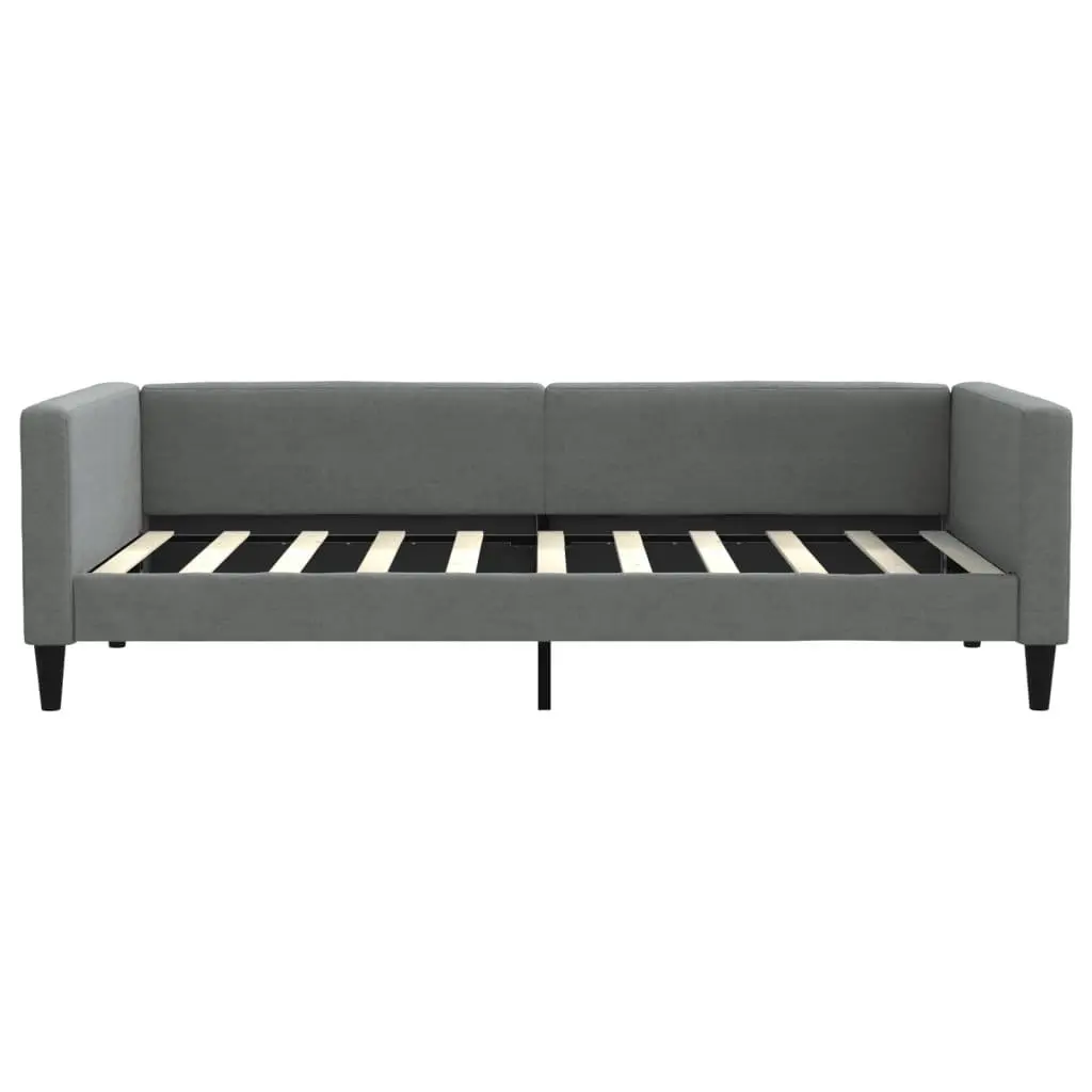 Daybed with Trundle Grey 90x190 cm Convertible Sofa Bed for Guest Bedroom