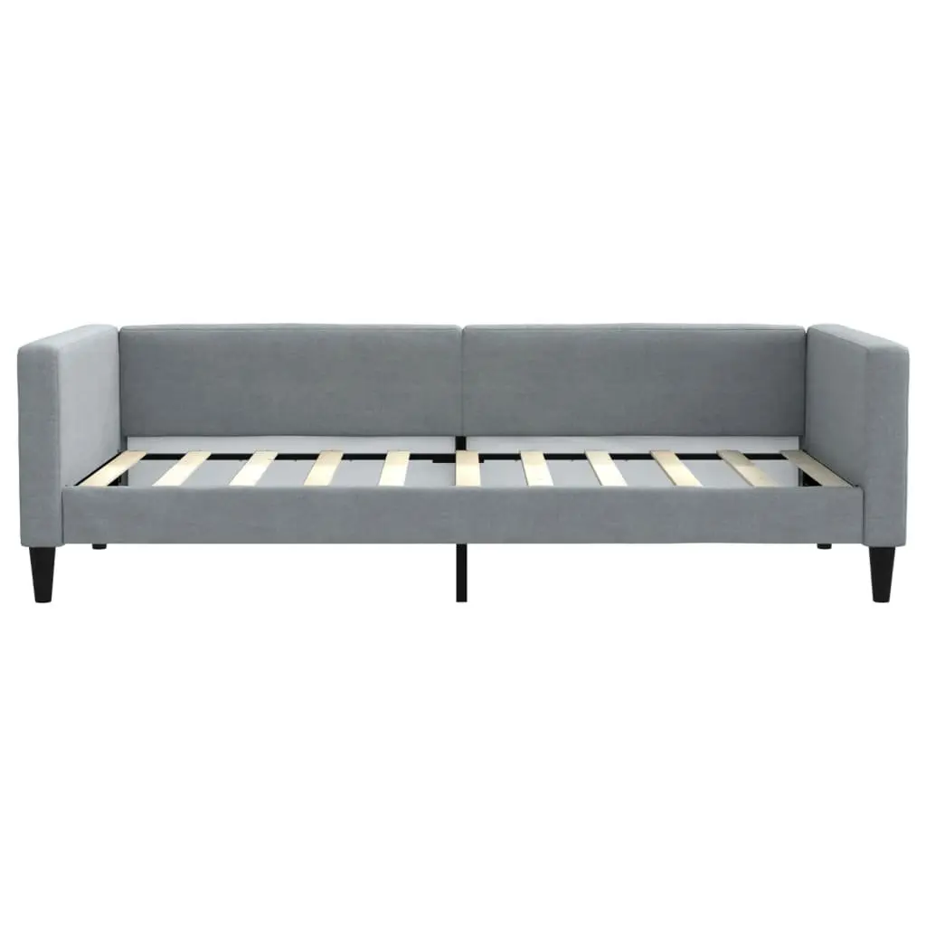 Daybed 90x190cm with Trundle and Storage Drawers Grey