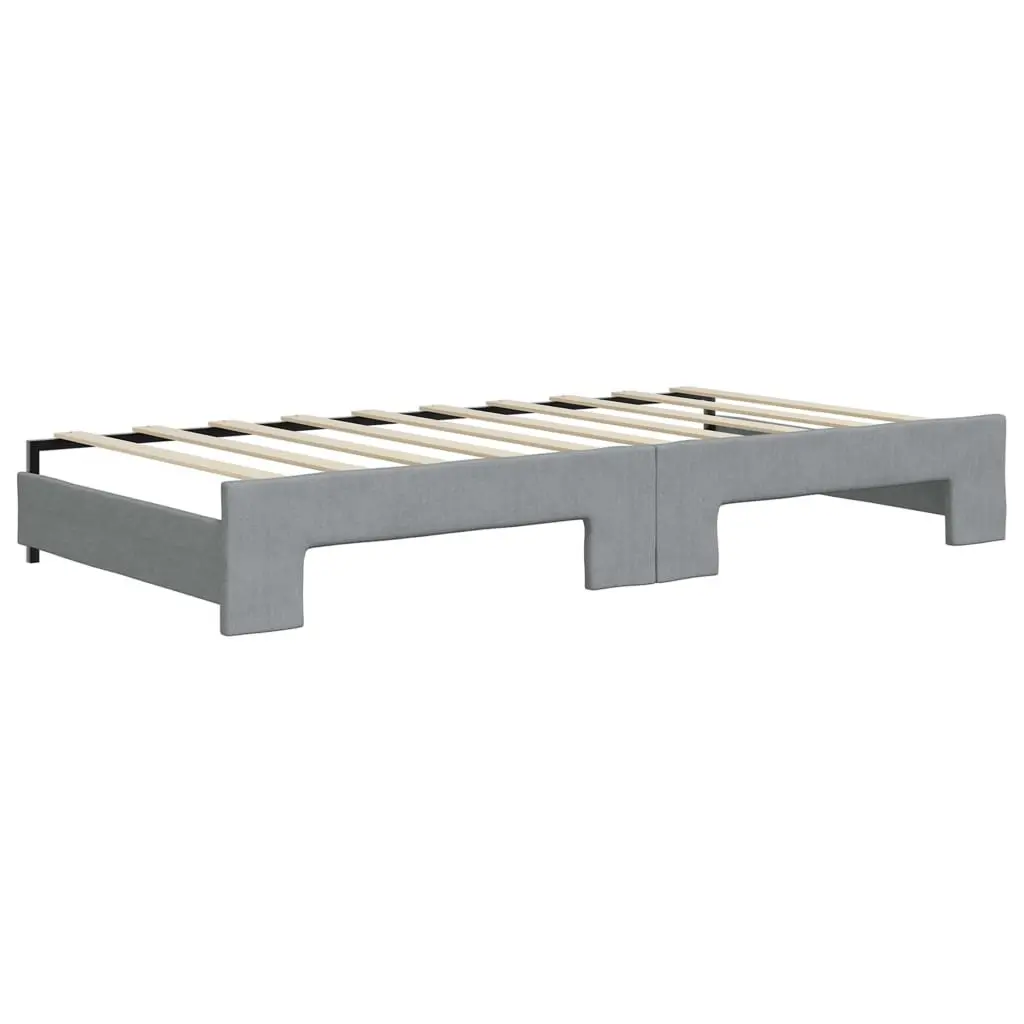 Daybed with Trundle 90 x 190 cm Space Saving Sofa Bed for Living Room Bedroom