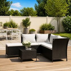 Enhance Your Outdoor Space with this Black Lounge Set