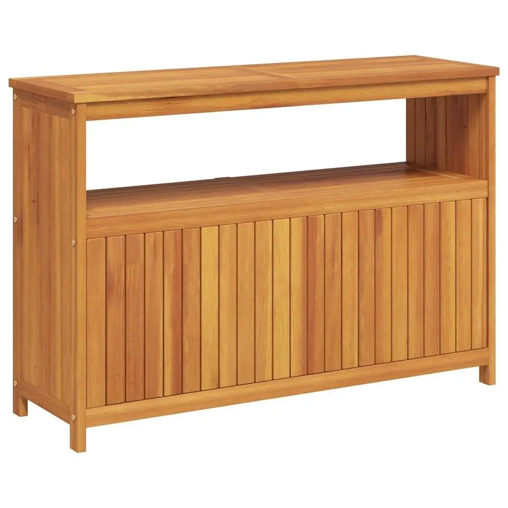 Garden Console Table 110x35x75cm Solid Wood Acacia Outdoor Storage Furniture