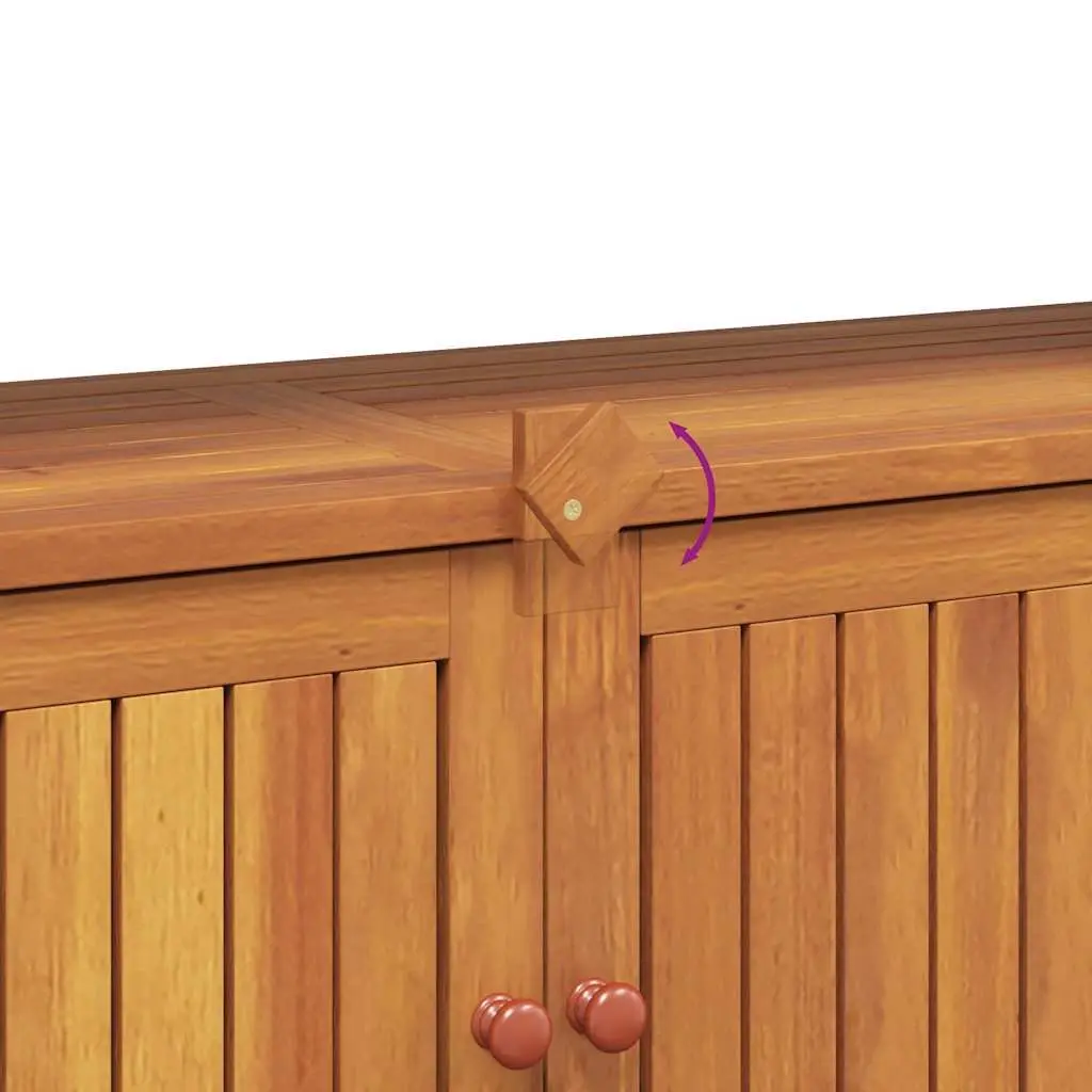 Garden Console Table 110x35x75cm Solid Wood Acacia Outdoor Storage Furniture