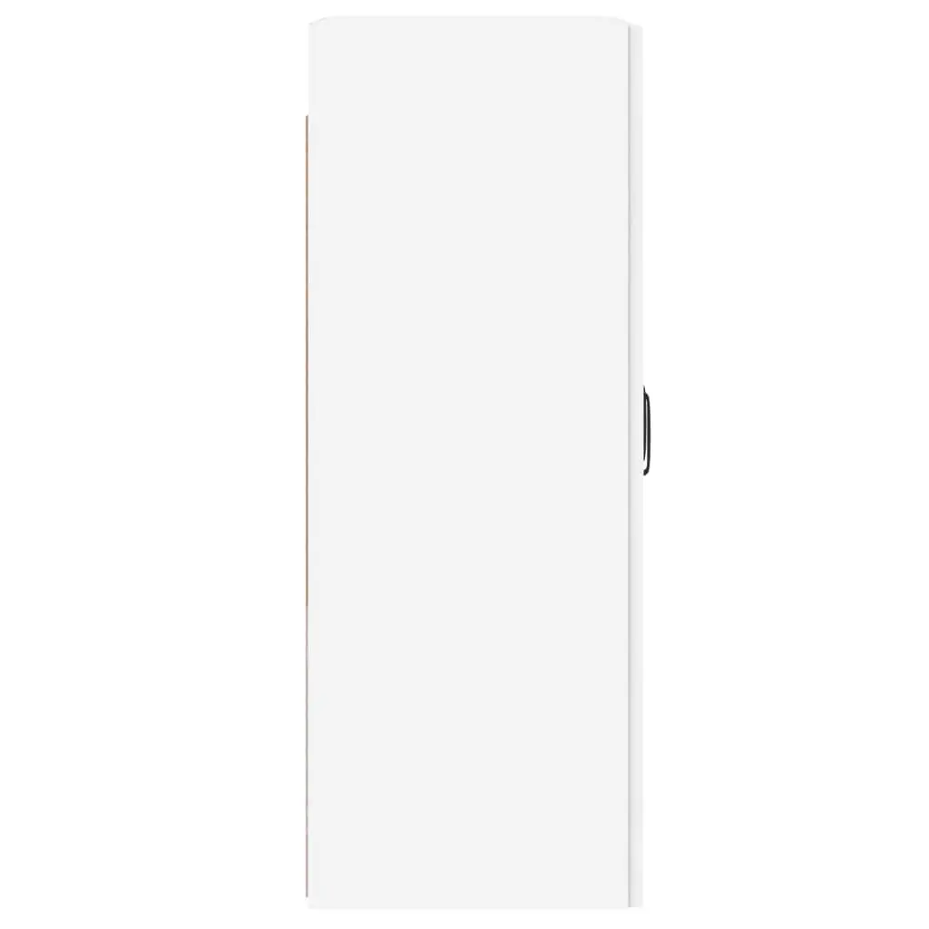 Wall Mounted Storage Cabinets 2 pcs White Glass Door Organiser