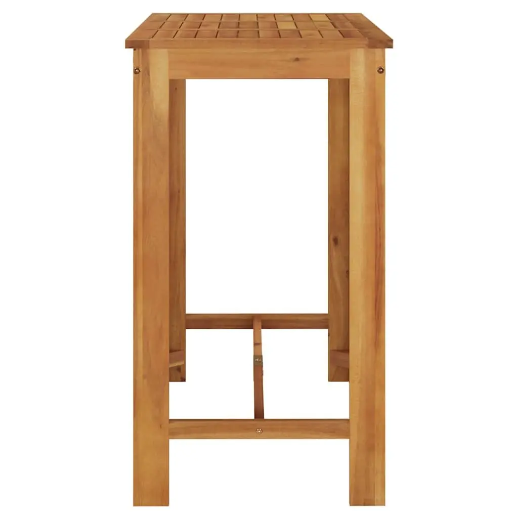Garden Bar Table 120x60x105 cm Solid Acacia Wood Brown Outdoor Indoor Dining
