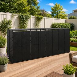 Elevate Your Outdoor Space with a Quadruple Wheelie Bin Shed