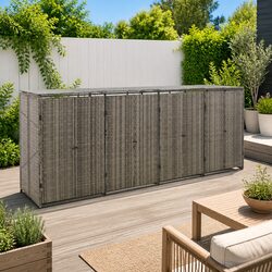 Enhance Your Garden with a Quadruple Wheelie Bin Shed