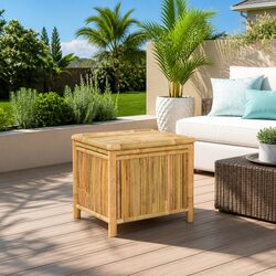 Enhance Your Outdoor Space with a Bamboo Storage Bench
