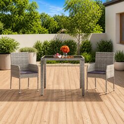 Enhance Your Outdoor Space with Grey Rattan Chairs Set