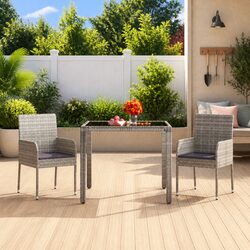 Enhance Your Outdoor Space with a Grey Poly Rattan Table