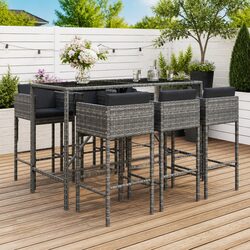 Elevate Your Outdoor Space with 7 Piece Bar Set