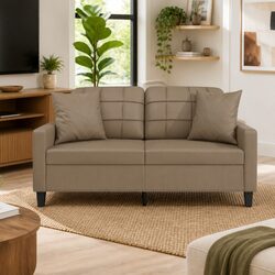 Enhance Your Living Space with a Brown 2-Seater Sofa