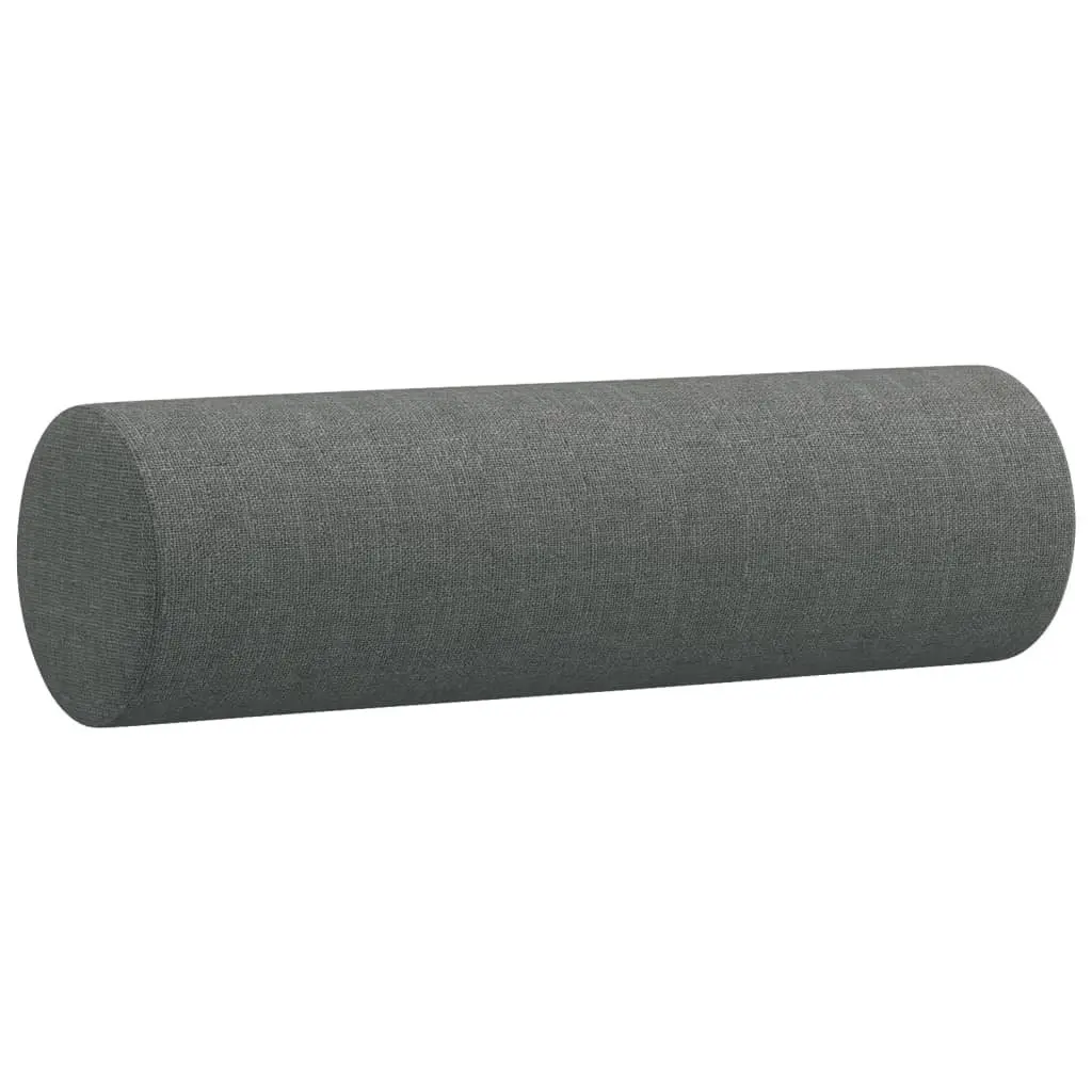2-Seater Sofa 120cm Grey Fabric Modern Lounge Couch with Throw Pillows