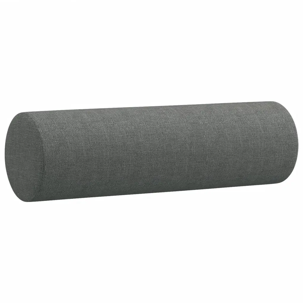 2-Seater Sofa 140cm Grey Fabric Modern Lounge with Throw Pillows