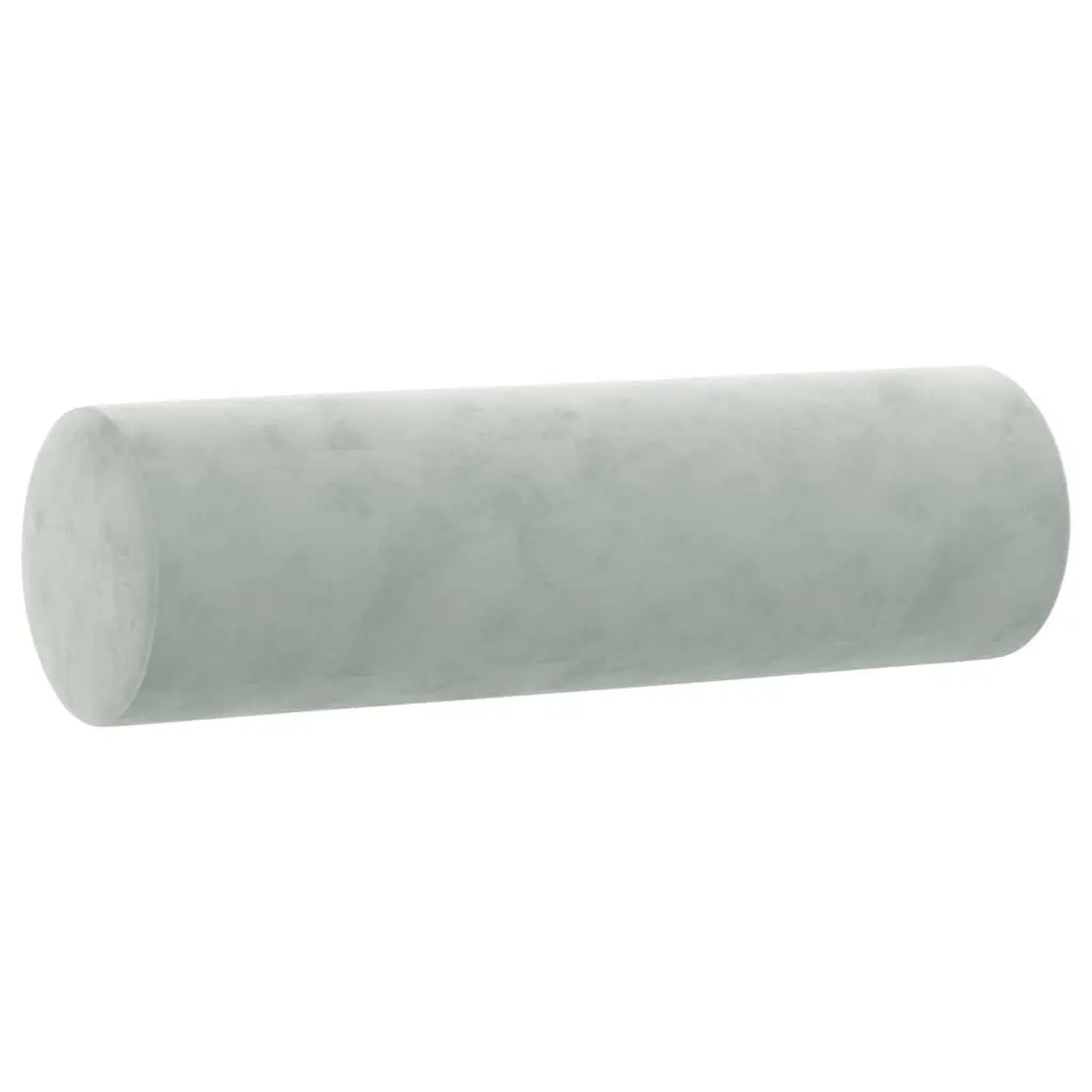 2-Seater Sofa Grey Velvet Modern Living Room Lounge Couch with Throw Pillows