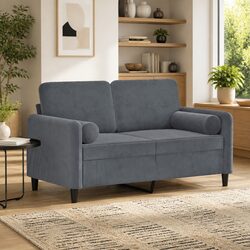 Enhance Your Space with a Modern Grey Velvet Sofa