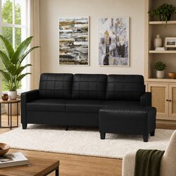 Elevate Your Living Space with a 3-Seater Sofa and Footstool