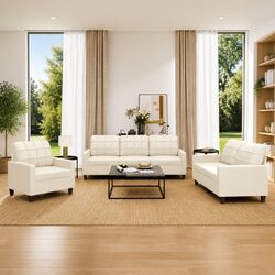 Enhance Your Living Space with a Modern 3 Piece Sofa Set