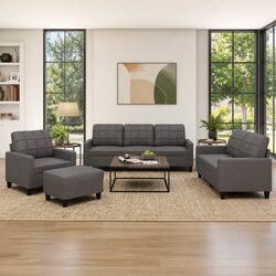 Enhance Your Living Space with 4 Piece Grey Sofa Set