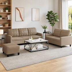 Comfort-Enhancing 3 Piece Sofa Set with Footstool