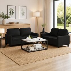 Transform Your Living Room with This 2 Piece Sofa Set