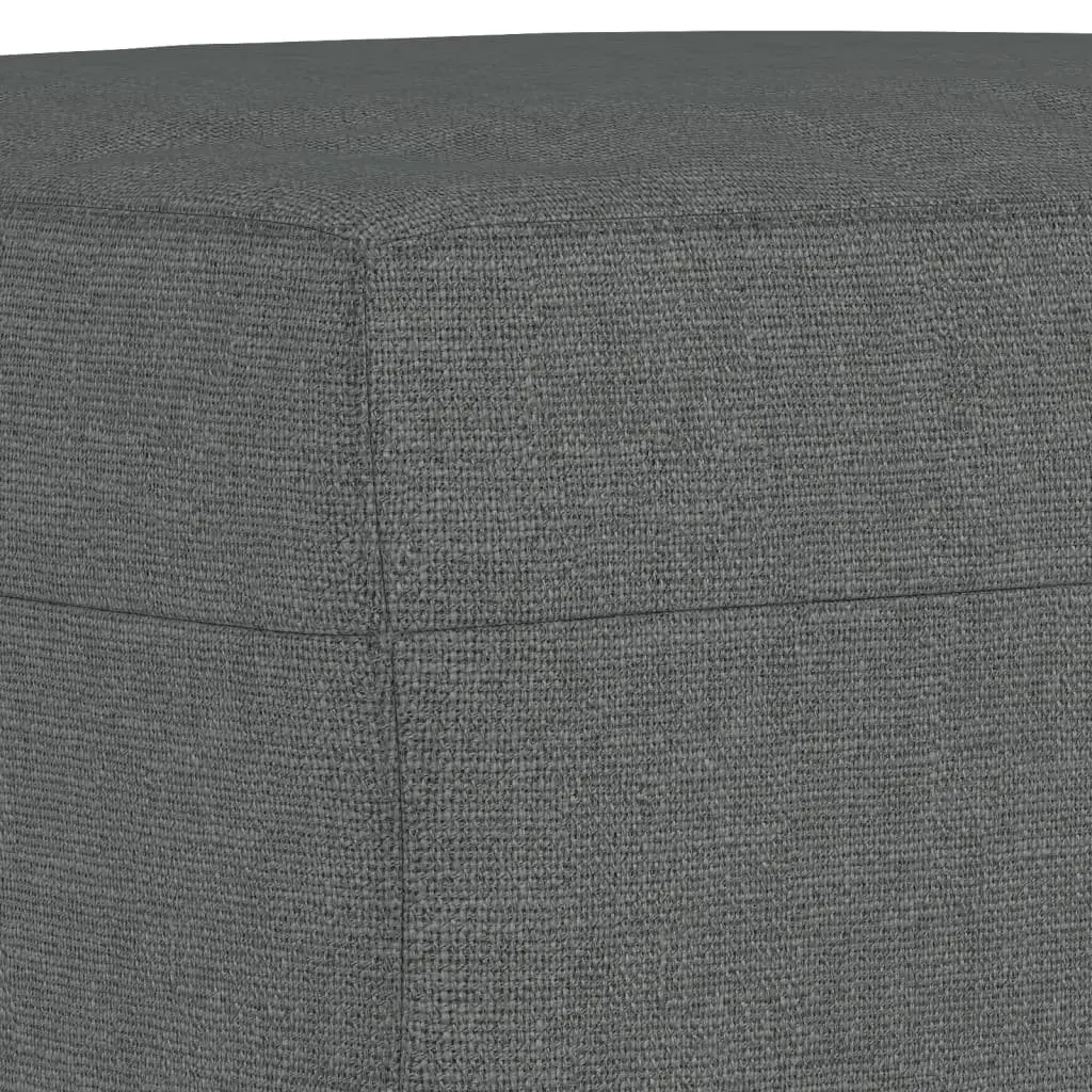 3 Piece Sofa Set with Footstool Grey Fabric Lounge Suite Comfortable Living Room