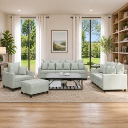 Transform Your Living Room with a Grey Velvet Sofa Set