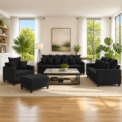 Elevate Your Living Space with This 4 Piece Sofa Set