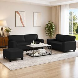 Enhance Your Living Room with This 3 Piece Sofa Set