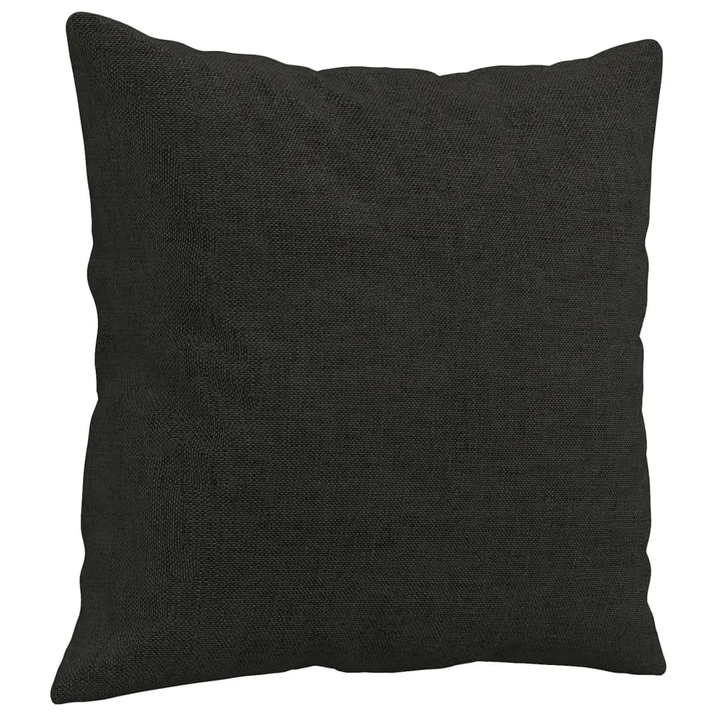 2 Piece Sofa Set Black Fabric Couch Durable Upholstery