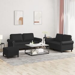 3 Piece Sofa Set and Footstool