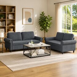 Upgrade Your Living Space with a Grey Velvet Sofa Set