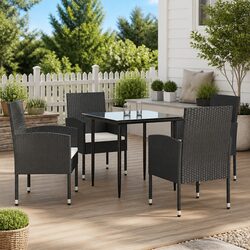 Elevate Your Outdoor Dining with a Black Rattan Set