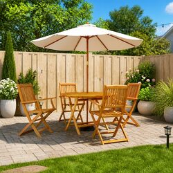 Transform Your Outdoor Area with 5 Piece Garden Dining Set