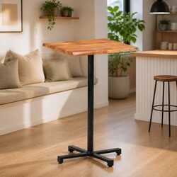 Enhance Your Space with a Live Edge Acacia Wood Bar Table