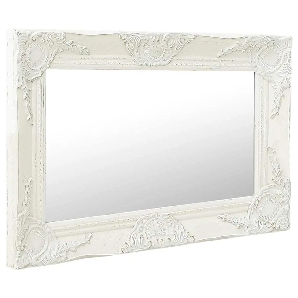 Wall Mirror 60x40 cm Baroque Style Ornate Frame Decor
