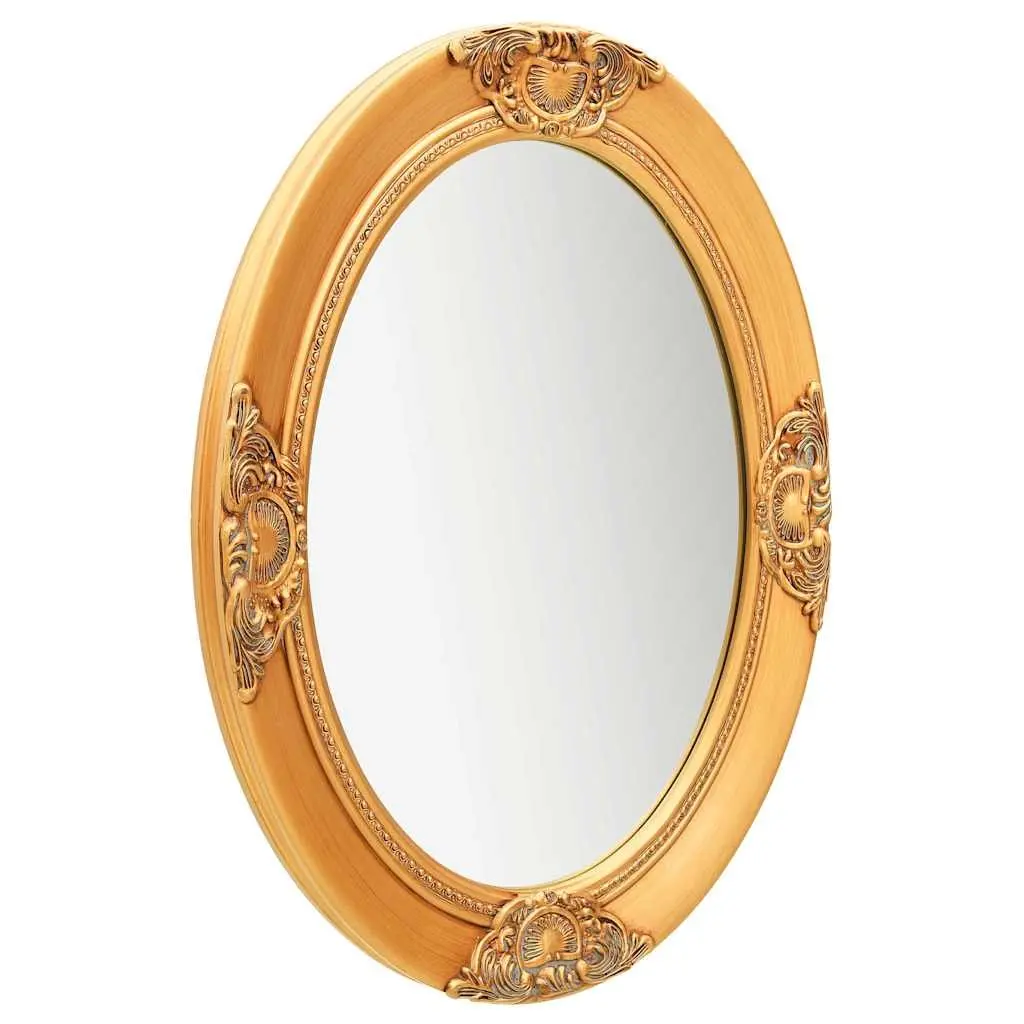 Baroque Wall Mirror 50x70cm Ornate Decorative Gold Frame
