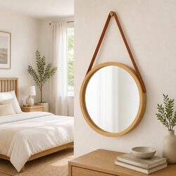 Enhance Your Living Space with a 50cm Gold Round Mirror