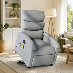 Enhance Your Living Space with Light Grey Electric Recliner