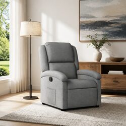 Enhance Your Living Space with a Grey Fabric Recliner Chair
