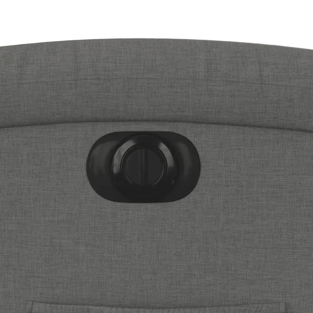 Electric Recliner Chair Grey Fabric with Adjustable Backrest and Footrest 135 Degrees