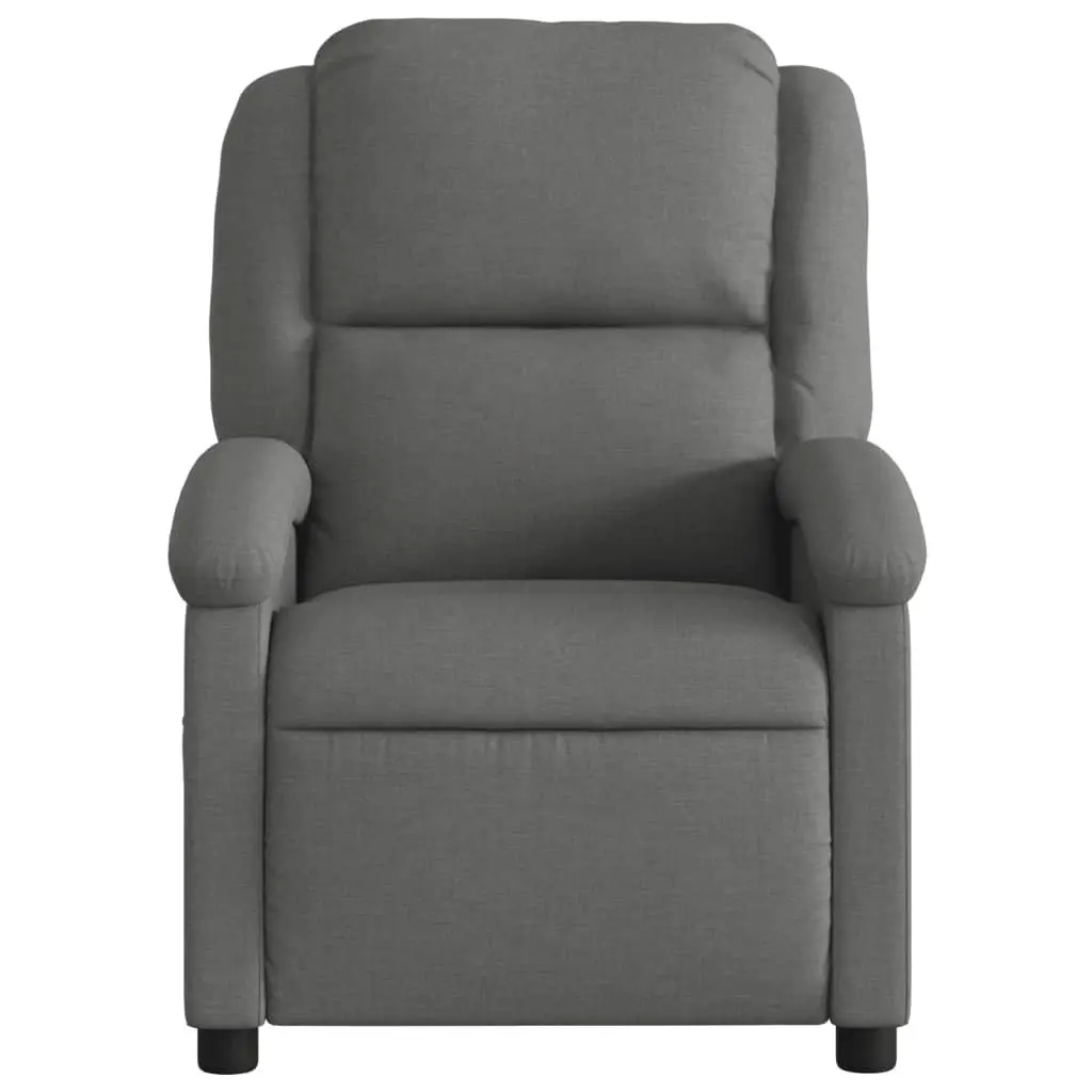 Electric Recliner Chair Grey Fabric with Adjustable Backrest and Footrest 135 Degrees