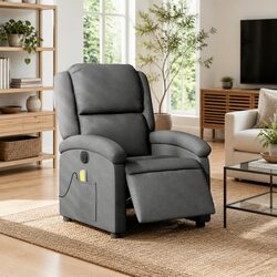 Elevate Your Living Space with a Grey Electric Massage Recliner